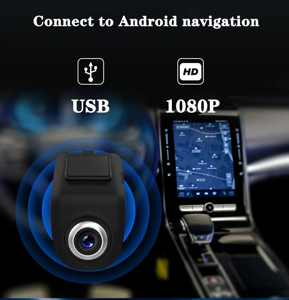 USB Android ADAS Автомобильный видеорегистратор Full HD Автомобильный видеорегистратор Камера ночного видения авто видео рекордер скрытого типа для Android мультимедийный плеер