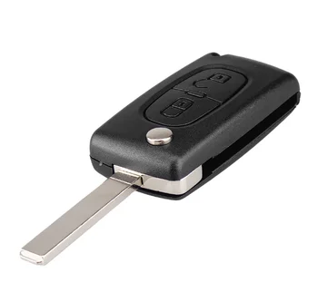 

SPC Replacement 2 Button Remote Flip Folding Key Fob Case Shell Blade For Citroen C2 C3 C4 C5 C6 C8
