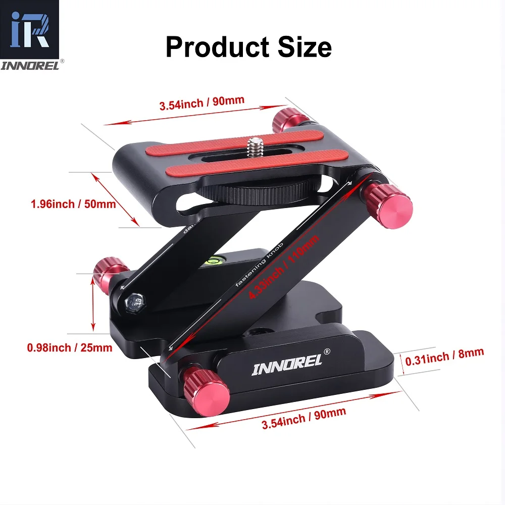 

ZH7 Folding Z Type Tilt Tripod Head Flex Z pan for Canon Nikon Sony DSLR Camera Sliders Quick Release Plate Aluminum Top Quality