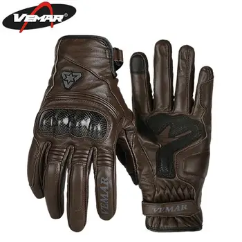 

Motorcycle Gloves Genuine Leather Moto Gloves Touch Screen Waterproof Motocross Gloves Winter Motorbike Riding Gloves