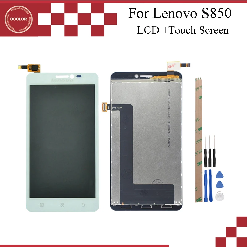 Сменный дигитайзер ocolor для Lenovo S850 ЖК дисплей и сенсорный экран в сборе