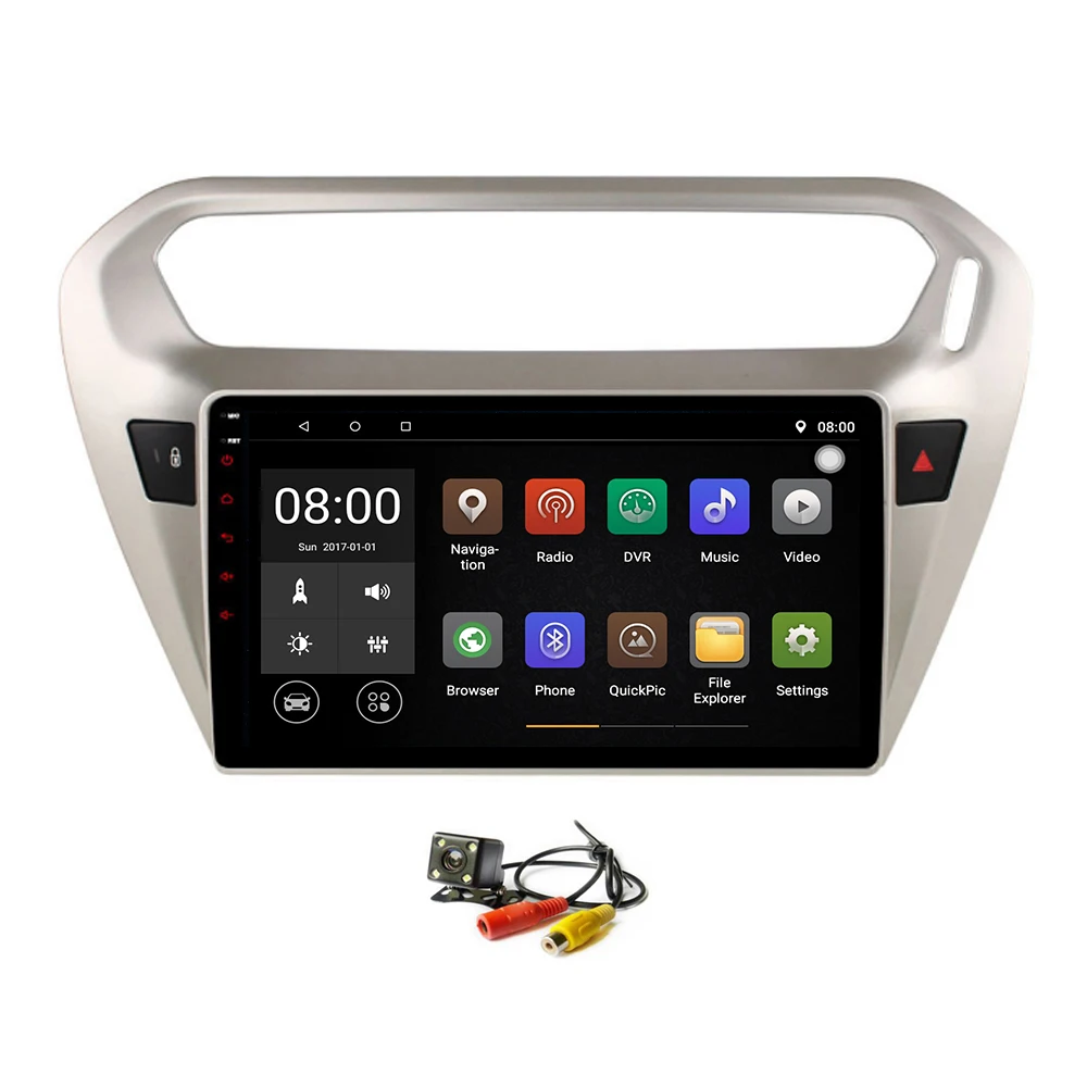 Android 8 1 Автомобильный gps Navi для peugeot 301 Citroen Elysee 2014 + головное устройство плеер