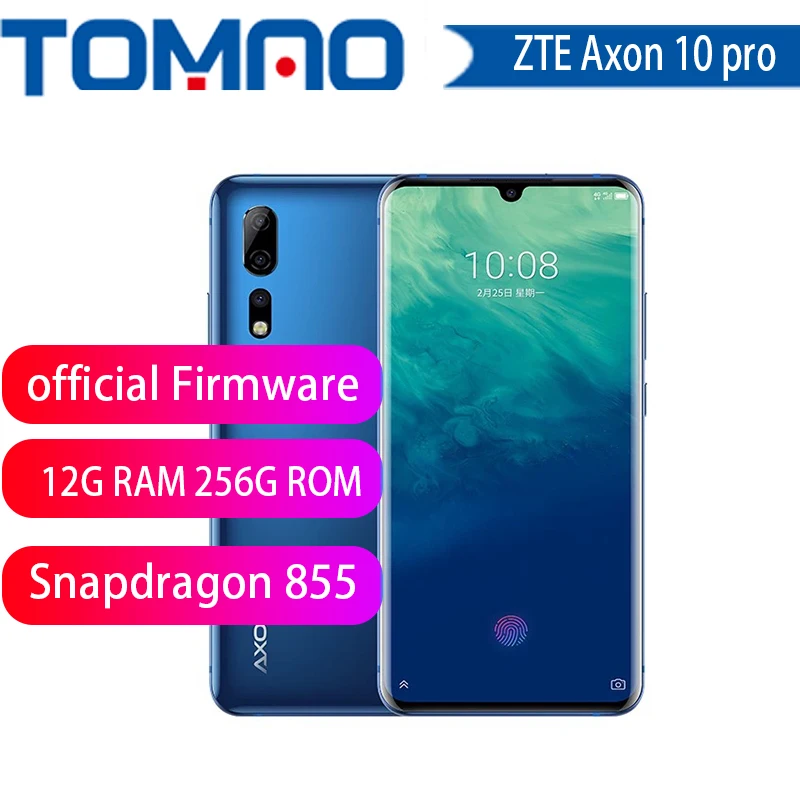 オリジナル Zte Axon 10 プロ携帯電話キンギョソウ 855 オクタコア 48mp 3x ズーム Dts 6 47 曲線美エッジ画面 4000 7000mah ワイヤレス充電 携帯電話 Aliexpress