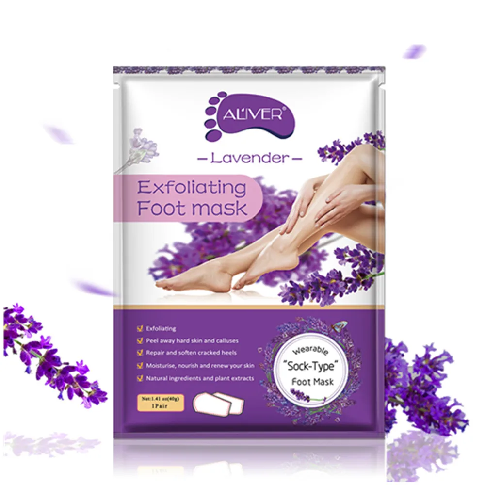 

1 Bag/2Pcs=1 Pair Feet Exfoliating Foot Mask Foot Cover Skin Care Peeling Dead Skin Feet Mask Pedicure Socks Foot Cover Membrane