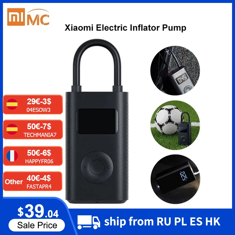 Detector de presión portátil Xiaomi Mijia, bomba de inflado de neumáticos portátil y digital para motocicletas y coches con Mi Mijia €30-€4 code: TECHMANIA4