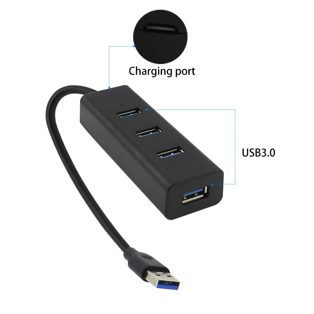 Usb chyi Hub 3,0 4 порта Мульти Usb 3,0 концентратор разветвитель микро-usb супер скорость Usb3.0 Hab мини Компьютерные аксессуары для ПК MacBook Pro