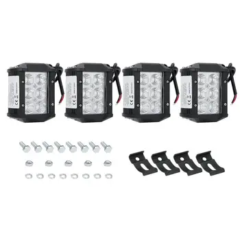 

4 PCS 18W Car LED Light 4 Inch Automobile Fog Lamp Truck Floodlight Offroad LED Work Light Bar Waterproof Driving Lamp4 PCS 18W