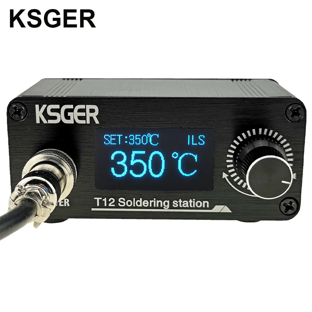 KSGER T12 Мини паяльная станция STM32 V3.1S OLED DIY ручка из алюминиевого сплава электрические инструменты держатель авто-сна T12 железные наконечники