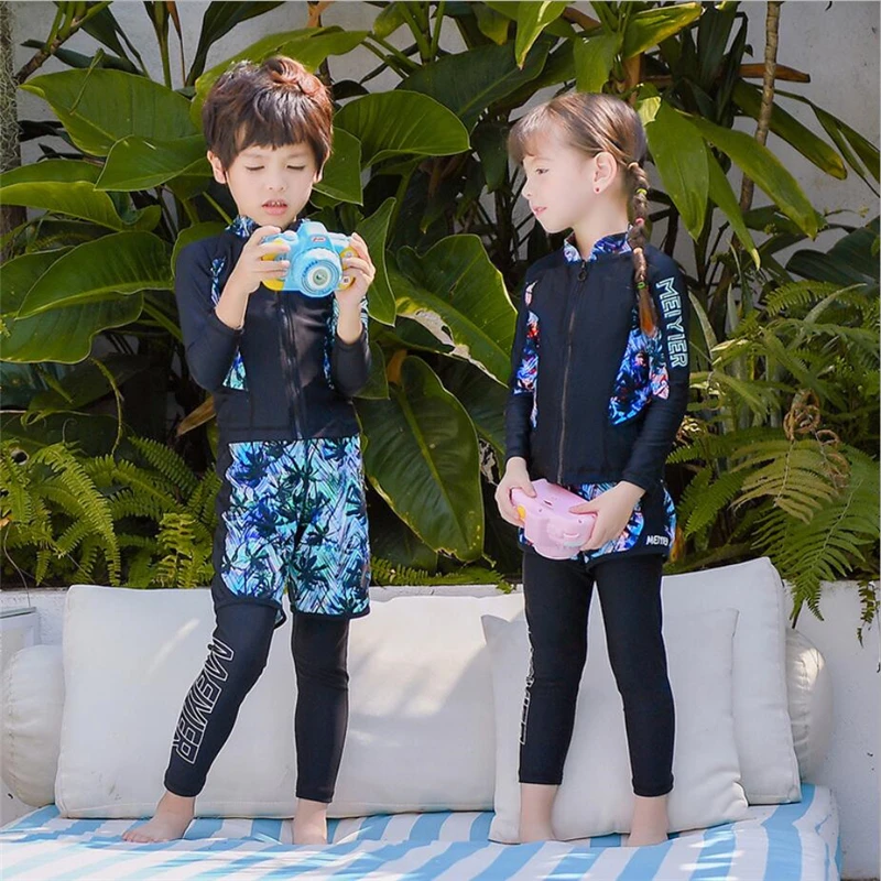 long sleeve boy swimsuit