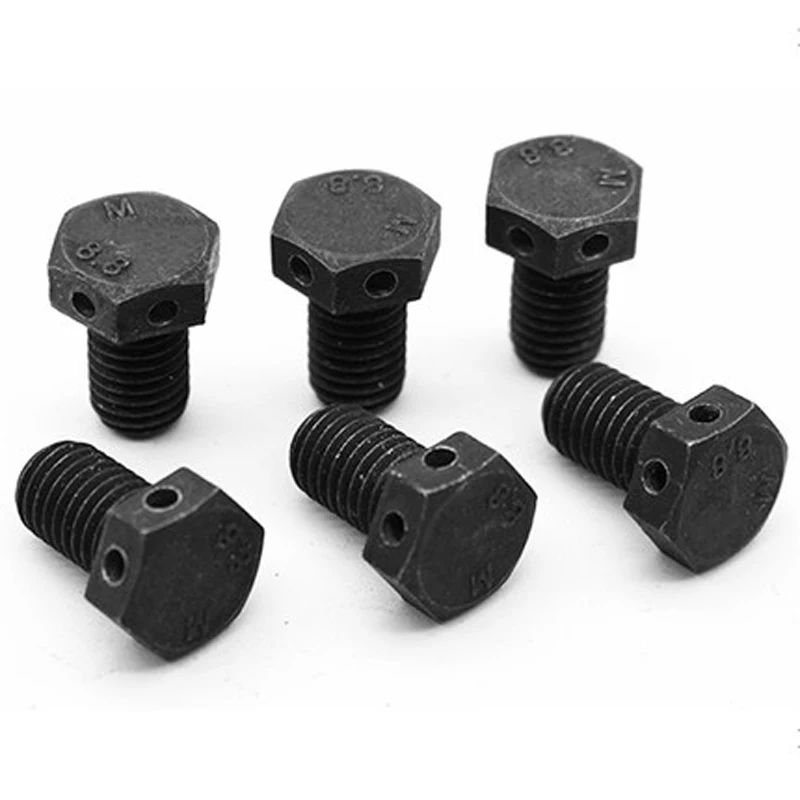 3pcs M12 Blackening Outer Hex With Holes Screws External Hexagon Safety
