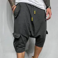 Breathable Shorts Men Casual Shorts Summer Joggers Shorts Men Drawstring Harem Pants Shorts Fifth Pants Mens Shorts short homme 1