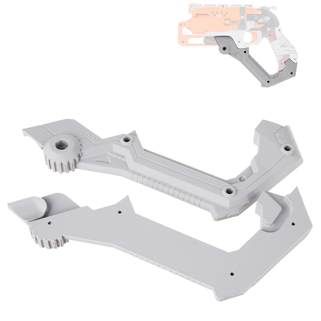Рабочий F0414 № 217 Handguard комплект для NERF Zombie Hammershot-серый