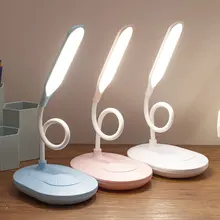 Lampe de bureau LED pliable et portable, alimentée par USB, variateur tactile, dc 5v, 4000K