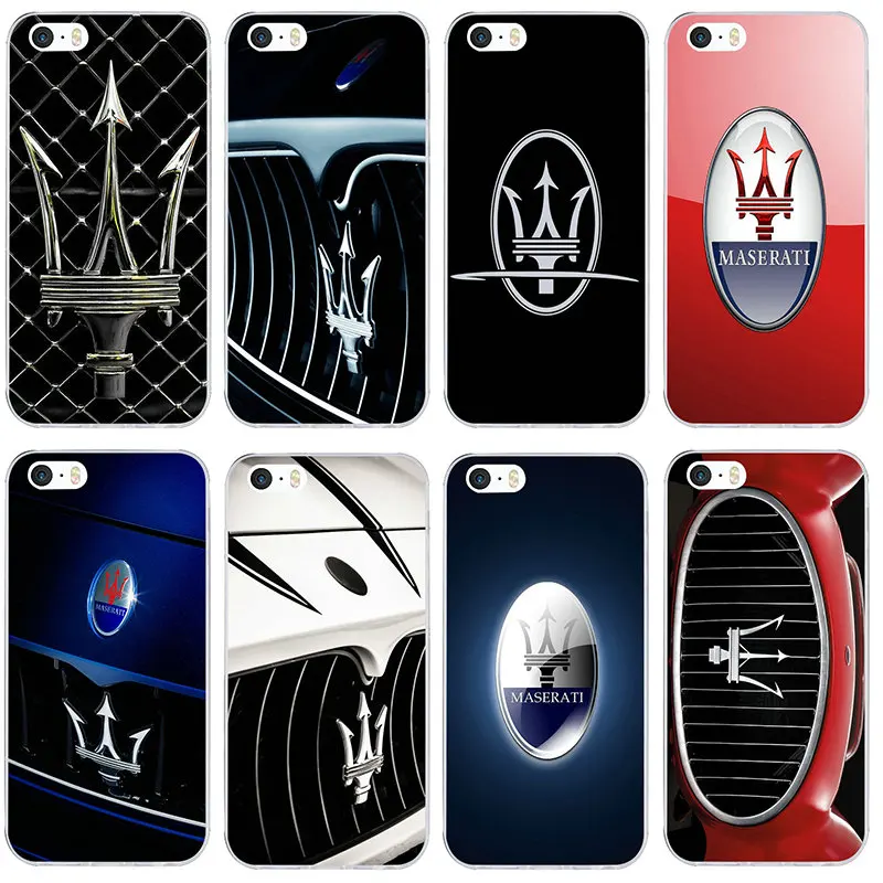 Maserati Автомобильный логотип Мягкий ТПУ силиконовый чехол для телефона iPhone X XR XS 11