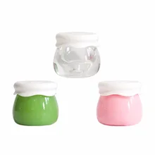 10g Portable Refillable Bottles Travel Face Cream Lotion Cosmetic Container Acrylic Empty Makeup Jar Box Cute Empty Cosmetic Jar