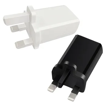 

1pc USB Wall Charger 5V 1.2A Single USB Interface Charger Adapter Power Base Block for Mobile Phone Tablet Power Bank Use UK Plu