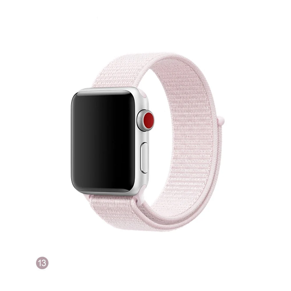13 Нейлоновый ремешок Apple Watch 38 мм 40 мм 42 мм 44 мм сменный нейлоновая петля ремешок волшебная лента Apple Watch Band Series 1 2 3 4 - Цвет ремешка: 13