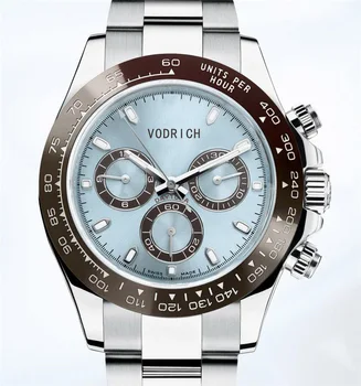 

904L luxury Quartz mechanical Watch Men Waterproof Automatic Watch Steel strap Watch have Timer function H noob AAA