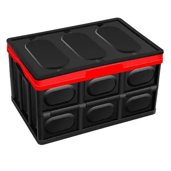 

30 L Car Trunk Storage Box Foldable Storage Bin with Lid for Home Garden Outdoor Travel and Camp 30L Capacity