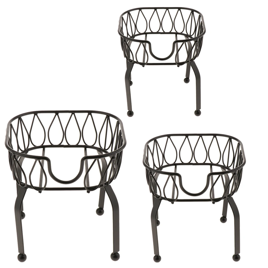 Metal Iron Drink Dispenser Stand Basket Party Juice Tea Bucket Holder Stand for Pub Bar Cafe Juice Tea Wine Beer Used