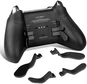 

4 pcs Interchangeable Paddles Metal Stainless Steel Replacement Parts for Xbox One Elite Controller Series 2 (2 Medium & 2 Mini)