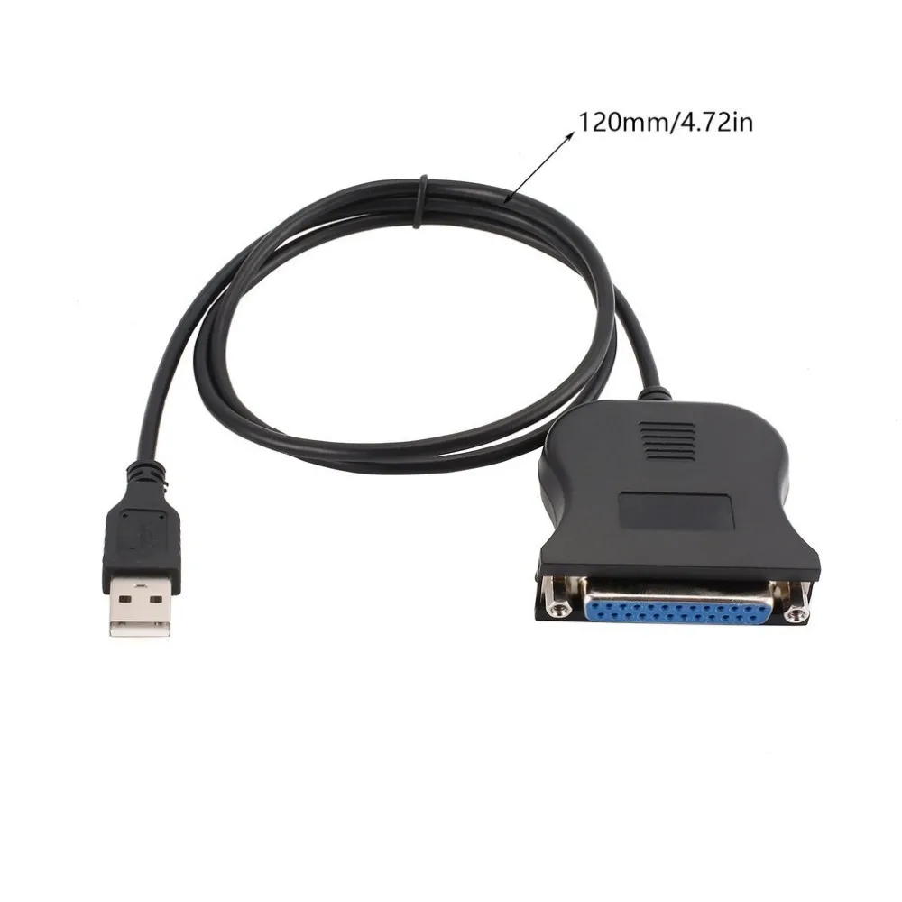 USB to 25 Pinhole Parallel Port Db25 Interface IEEE 1284 Printer USB2.0 Line Drop Shipping