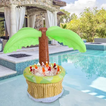 

Inflatable Cup Holder Swimming Pool Accessories Drink Floating Coconuts Tree Pool Float Swimming Ring Party Toys#g3