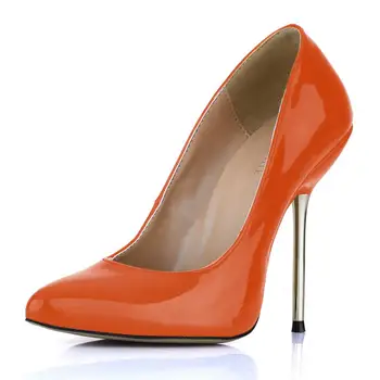 

SDTRFT Four Season Stilettos zapatos mujer 12cm Thin High Heeled Pointed Toe shoes woman sexy Bridal Patent Leather Dance pumps