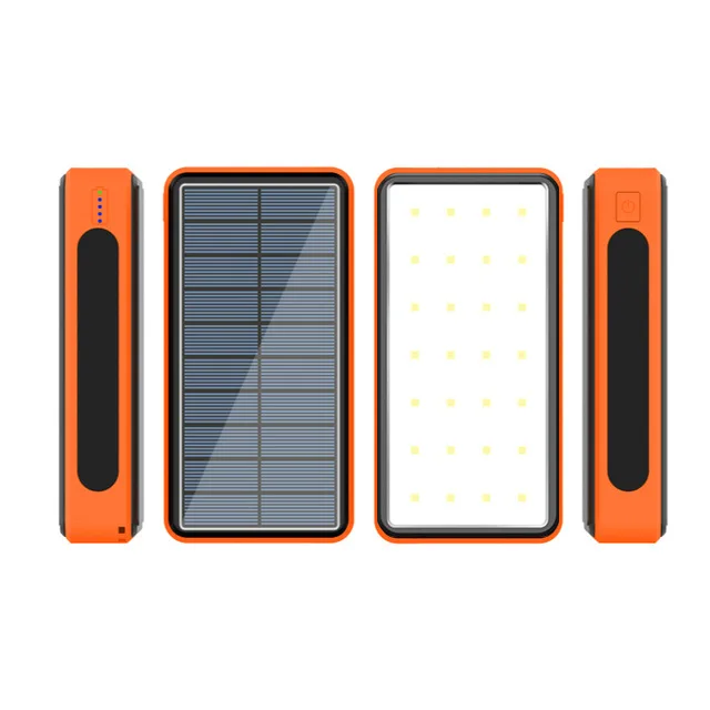 80000mAh Solar Power Bank Large Capacity Portable Charger 4USB Port LED Light PowerBank Battery for Xiaomi IPhone Samsung portable battery charger Power Bank