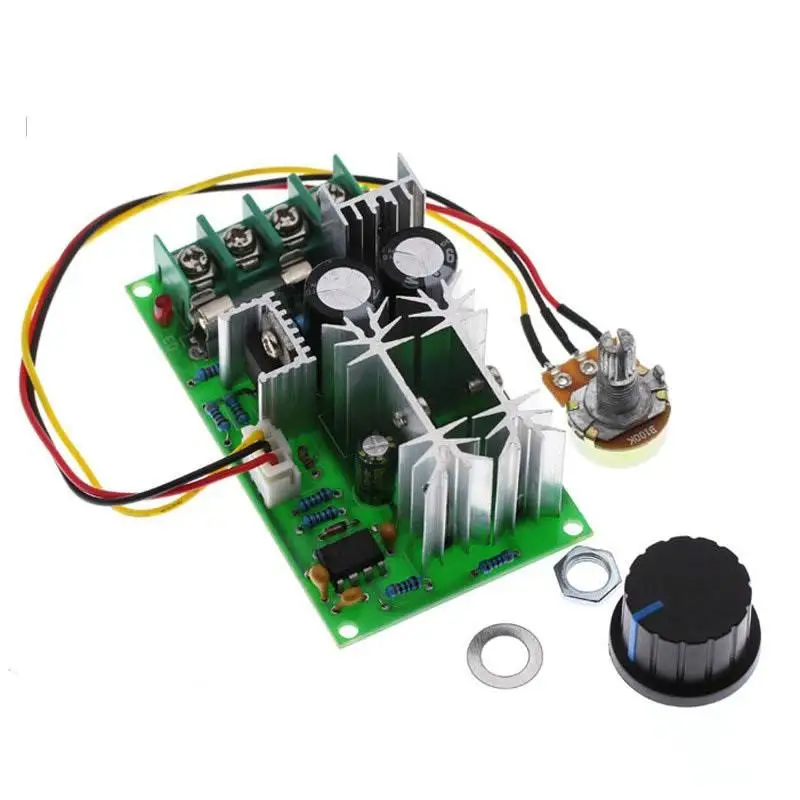 PWM DC Motor Speed Controller Switch DC 20A Current Voltage Regulator 10-60V PWM High Power Drive Module 60A 12V 24V 36V 48V