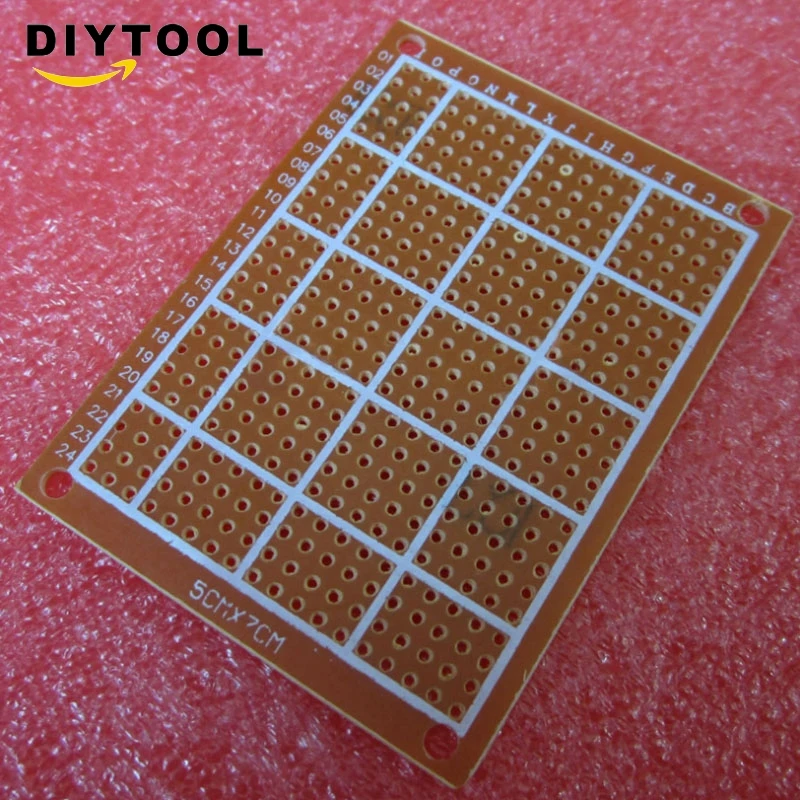 50Pcs Fai Da Te Prototipo Di Carta Pcb Esperimento Circuito Matrice 5X7Cm Wc Migliore