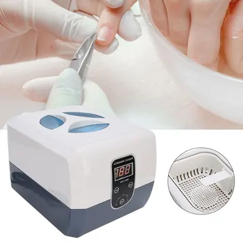 

60w Household Ultrasonic Nail Art Cleaner Nail Manicure Tools Cleaning Device Machine 1300ml Large Capacity Nails Accessories