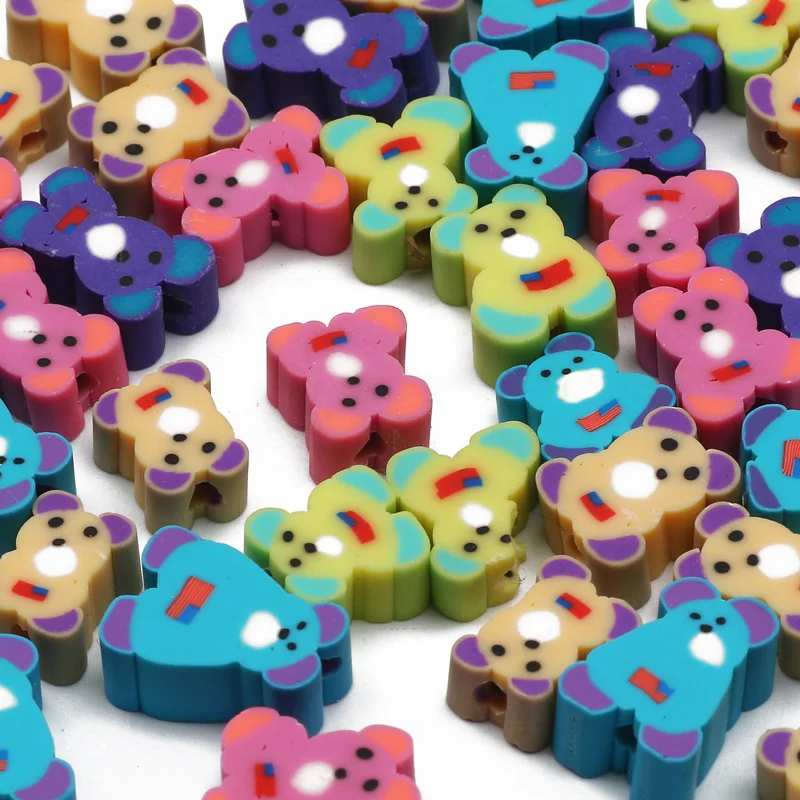 20/50/100pcs Animal Polymer Clay Beads Handmade Spacer for Jewelry Making DIY Crafts Bracelet Necklace Accessories | Украшения и