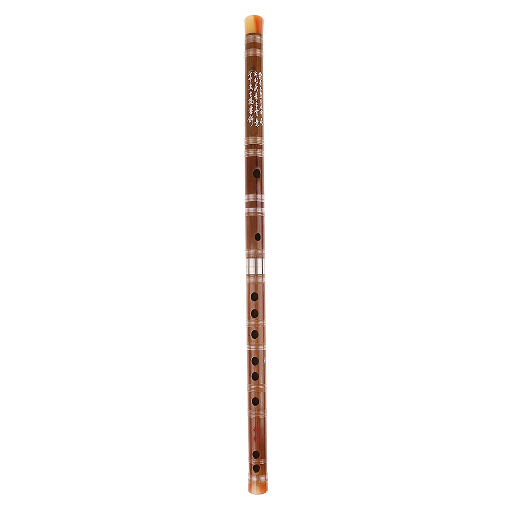 Chinese Bamboo Flute Key F Musical Instrument for Students Beginners Gift