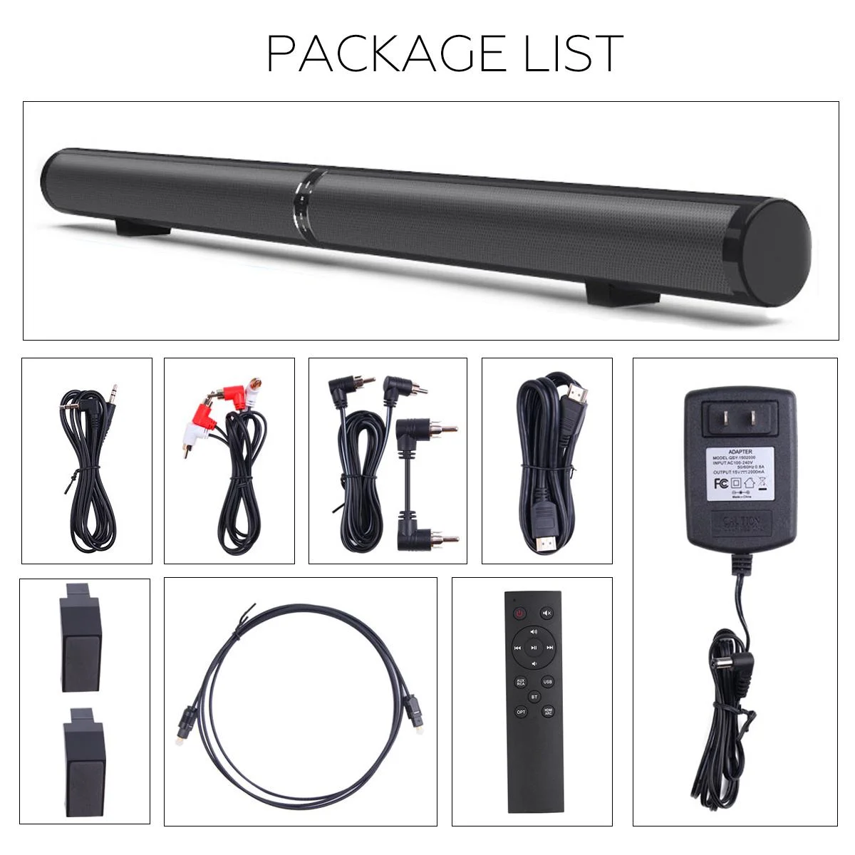 YOUXIU 65W TV Sound Bars Home Theater Soundbar