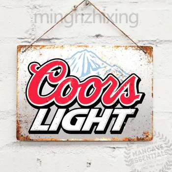 

Coors Light Beer Drink Vintage Tin Sign Metal Decor Metal Sign Wall Sign Wall Decor Door Plaque Art Collection,Home Decor