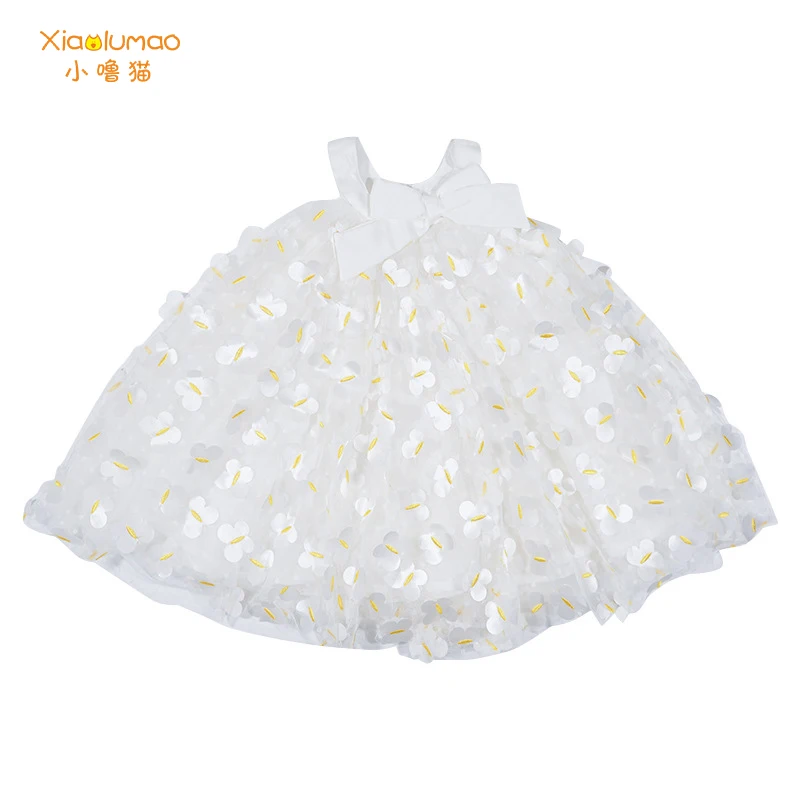 Летнее платье для девочек юбка-американка элегантное принцессы вечерние