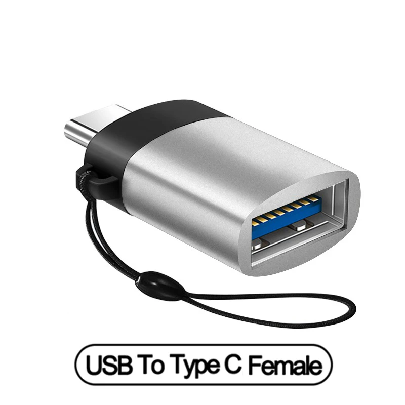 cell phone plug adapter USB 3.0 To Type C OTG Adapter USB USB-C Male To Micro USB Type-c Female Converter For Macbook Samsung S20 USBC OTG Connector phone charger converter Adapters & Converters