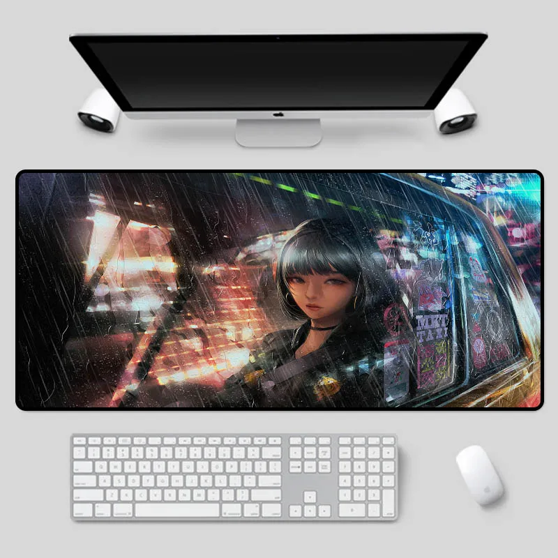 

XGZ Exquisite multi-size keyboard pad Anime exquisite girl that girl table mat durable rubber non-slip mouse pad
