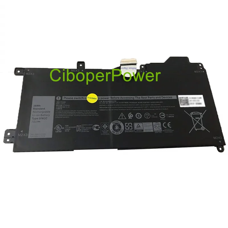 Оригинальное качество 7,6 V 4750mAh 1FKCC 09NTKM Аккумулятор для ноутбука