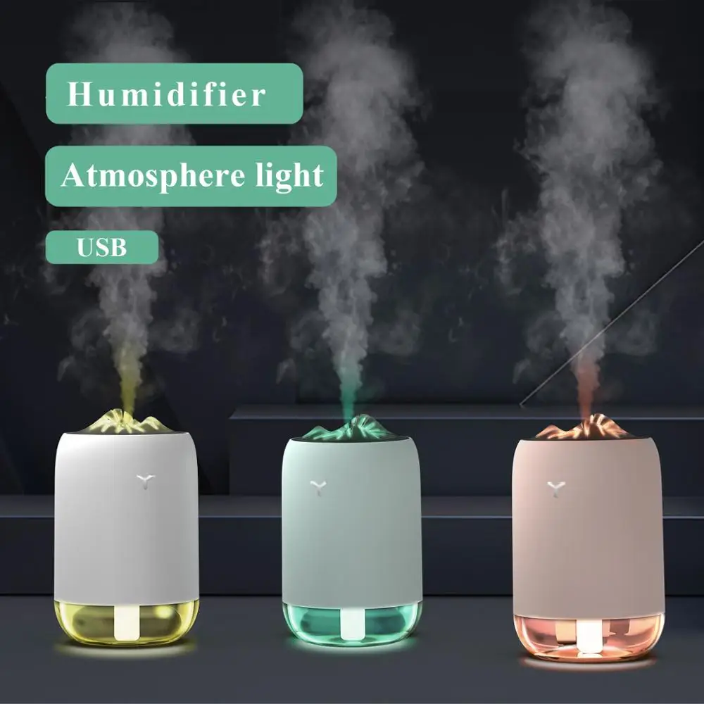 

2020 New Design USB Humidifier With Atmosphere Light Multi Modes