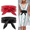 Women Lace Up Belt New Bowknot Belts for Women Longer Wide Bind Waistband Ties Bow Ladies Dress Decoration Fashion Pu 2022 Adult ► Photo 1/6