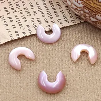 

MOP Pink Shell Flat Back Natural Stone Cabochons CABs 10x11mm Women Statement Amulet Necklace Bracelet Earrings Jewelry Making