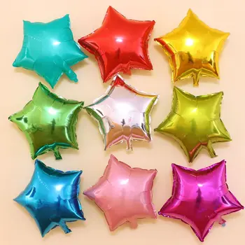 

10 pcs 18Inch Five-pointed Star Shaped Foil Balloon Wedding Party Decoration Birthday Inflatable Baloon Party Decoration Ball
