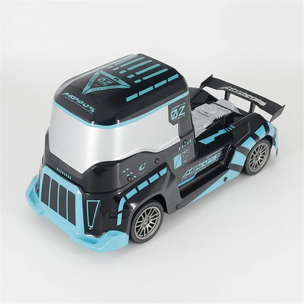 J801 1:10 High Speed RC Car Truck with Lighting 2.4G Remote Control Off-road Crawler Vehicle Model RTR Toy For Kids Gift-Blue