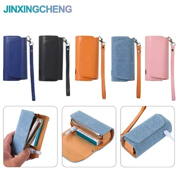 

JINXINGCHENG Fashion 5 Colors Flip Leather Cover for IQOS 3.0 Case Pouch Holder Leather Case Double Book Bag Accessories