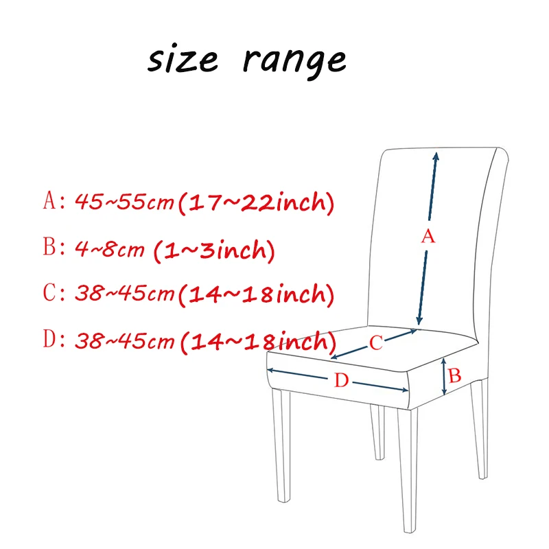 Домашняя половинная посылка Чехол для стула с принтом эластичные чехлы на кресла из спандекса современный простой классический элегантный гостиничный обеденный стол Чехол для стула