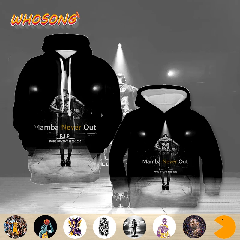 Kobe Hoodie Thin Boys ClothesWHOSONG 3D Hoodies Men Long Sleeve Sweatshirt Off White Hoody Popular Basketball Jacket Outerwear