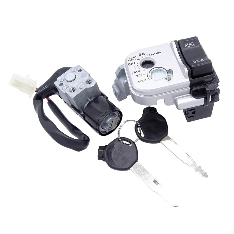 

Motorcycle Fuel Gas Lgnition Switch Seat Barrel Lock With 2 Key Set for Honda PCX 125 PCX 150 2014/2015 PCX125/150 2010-2012 etc