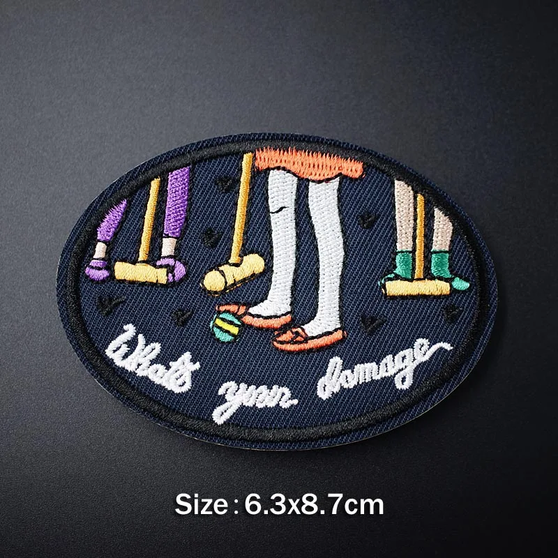 AM Лист POW DOG Cloth Mend декоративные железные нашивки на одежду Швейные украшения аппликация Пришивные нашивки для одежды - Цвет: AM